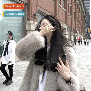 fox mediu and womens coat fur imitation new winter fall 2022