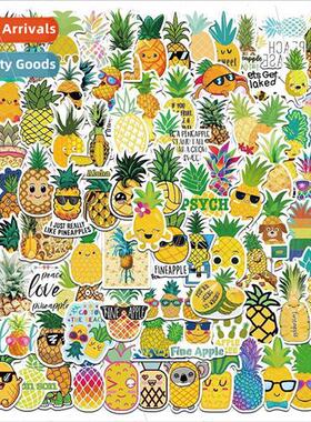 100 into the cartoon pineapple fresh graffiti stickers perso