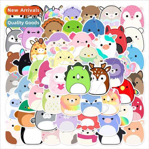 60 cartoon cute soft animal graffiti stickers water cups sui