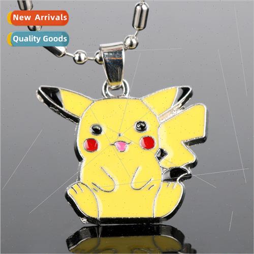 Pokemon Pokémon Cartoon Cute Pikachu Pendant Long Necklace