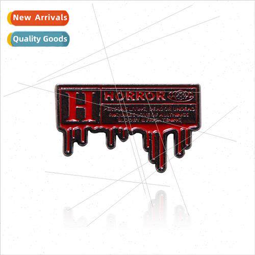 Halloween Peripheral HORROR Horror Alphabet Brooch ving Dead