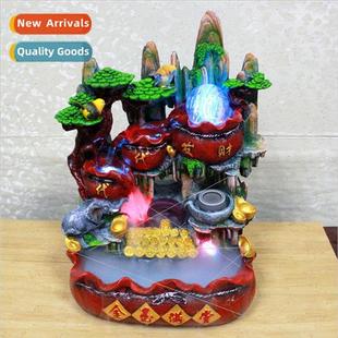 fish feng wealth pond flowing water spring such Wealth