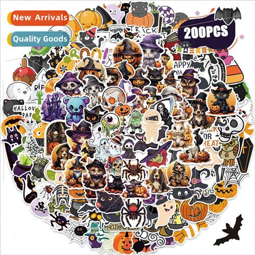 200pcs of Halloween party graffiti stickers luggage guitar n