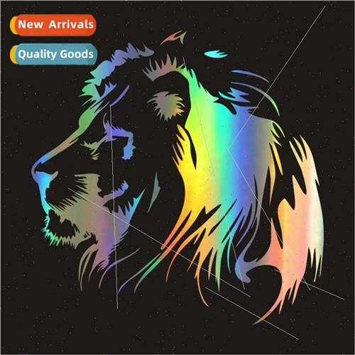 Car stickers laser stickers meditation lion motorcycle body