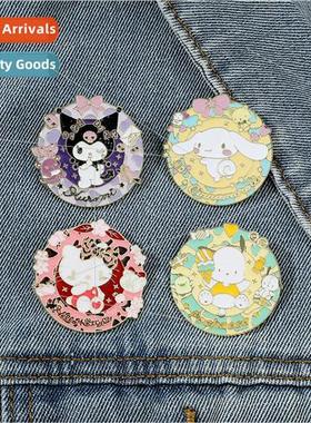 Cute cartoon Sanrio brooch Japanese Kurome Yuji dog KT cat P