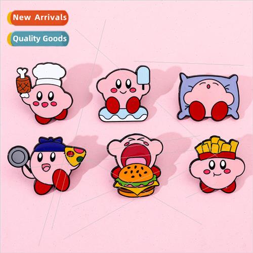Cute Cartoon Creative Star Cappy Brooch Fries Cappy Chef Sta