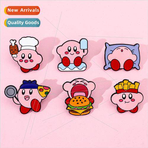 Cute Cartoon Creative Star Cappy Brooch Fries Cappy Chef Sta