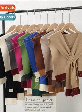 Spring and Autumn knitted shawl hitch female fashion Yangqi