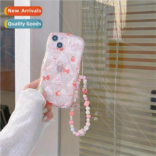 Strawberry Bow Pink Bunny 适用 Apple 14 Case 13 New iPhone 1
