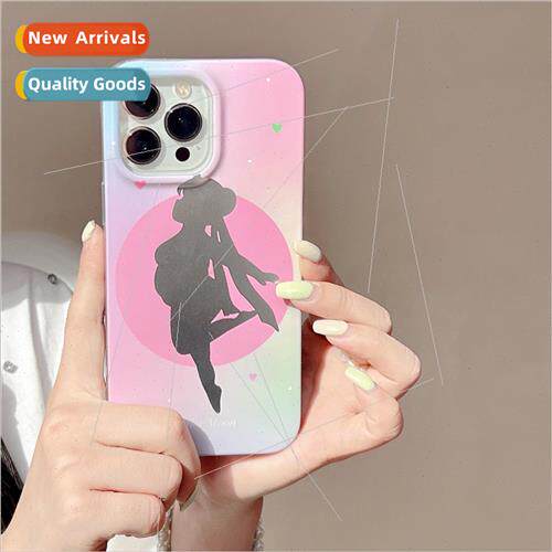 ins cartoon shadow obese girl 适用 iPhone12 niche 13ProMax p