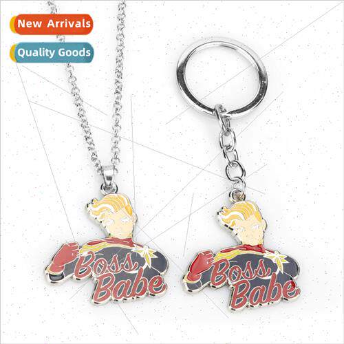 New Avengers 4Captain Captain Marvel Keychain Necklace Mens