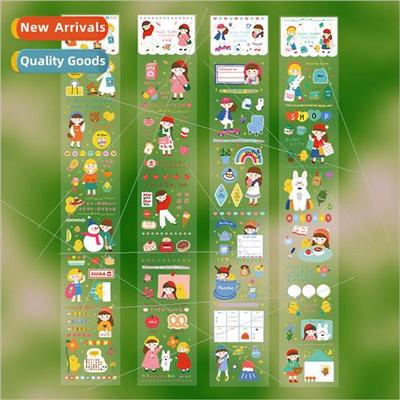 Flora PET Tape Sweetie Chiku Fresh Cute Character Handbook D