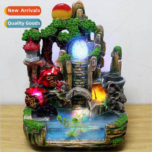 2017 new craft gifts resin wigwam flowing fountain home open