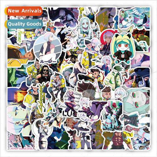 50 new edge walker anime graffiti stickers decorative helmet