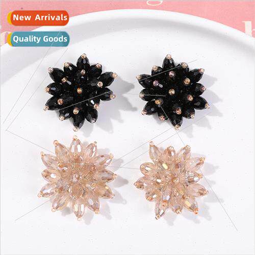 Korea simple temperament crystal flowers diy handmade weavin