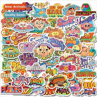 50 -created Graffiti Text Stickers Inspirational Phrases Quo