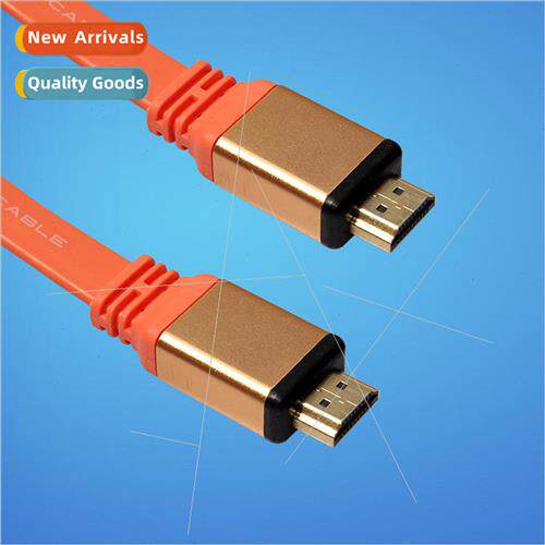 All Copper Aluminum Alloy Head 1m8 Flat HDMI Cable HDMI HD C