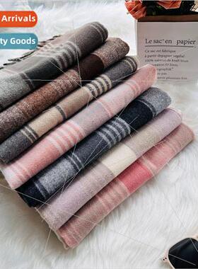 Fresh sweet lines plaid scarf fashion classic versatile faux