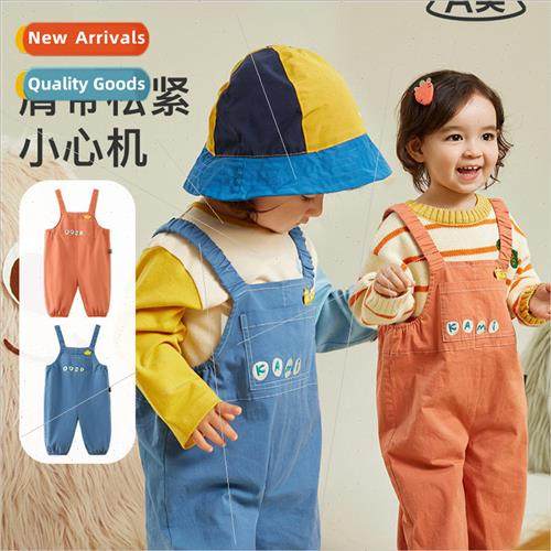 2024 spring new childrens backpack pants boys and girls cart