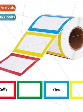 Blank color writable name mark classification name stickers