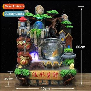 generates The water home furnishings resin flowing wealth