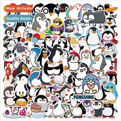 100 cartoon penguin graffiti stickers personalized decorativ