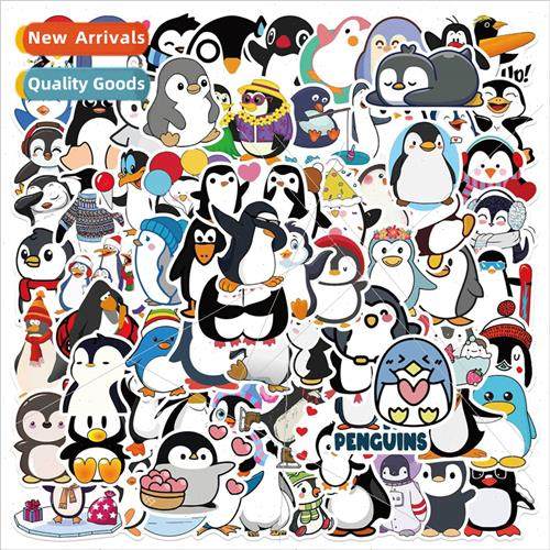 100 cartoon penguin graffiti stickers personalized decorativ