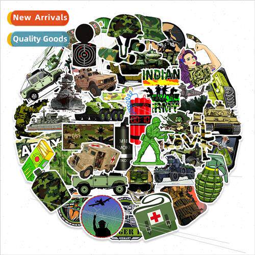 50 military fan graffiti stickers car motorcycle skateboard