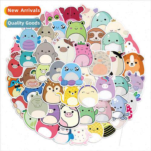 50 cartoon Squishmallow handbook stickers diy car luggage no