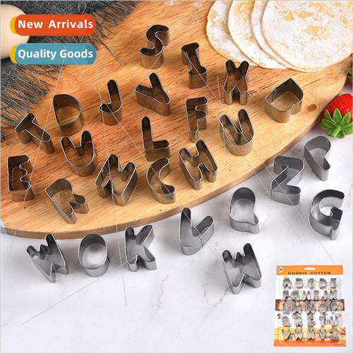 Stainless Steel 26 Alphabet Cookie Molds Christmas Cookie Mo