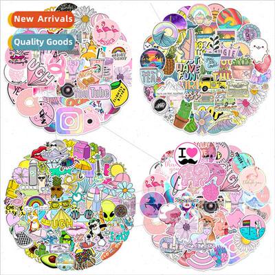 100 vsco graffiti stickers car cell phone computer water cup