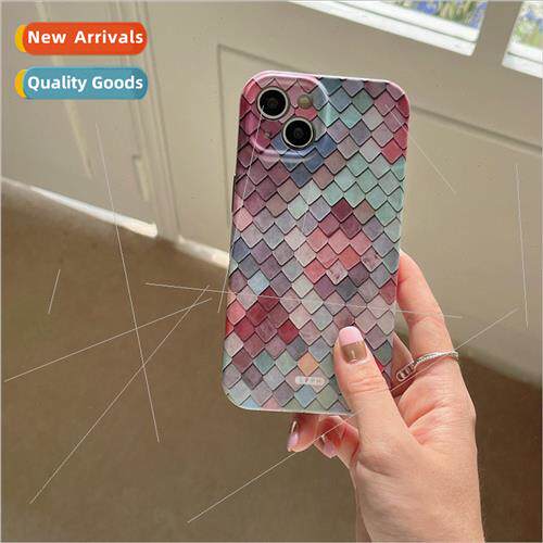 Niche new colorful diamond grid 适用 iPhone 14/13 phone case