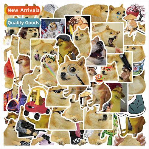 50 funny doge god annoying dog doodle stickers luggage noteb