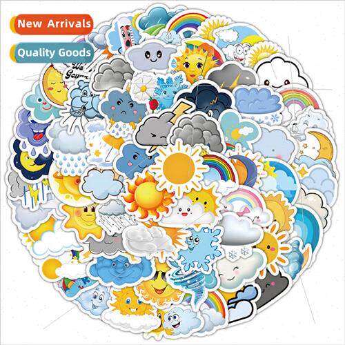 100 cartoon weather 适用ecast doodle stickers children diy s