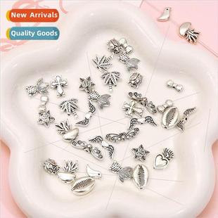 alloy brac color handmade DIY pendant cat cupid love White