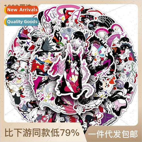 50 sub-dimensional girl handbook stickers gothic sexy girl s