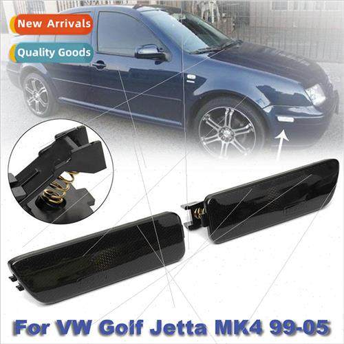 Pair 适用 Volkswagen Golf Jetta MK4 Black Bumper Side Marker