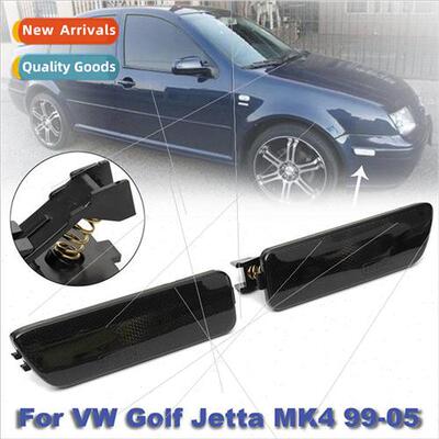Pair 适用 Volkswagen Golf Jetta MK4 Black Bumper Side Marker