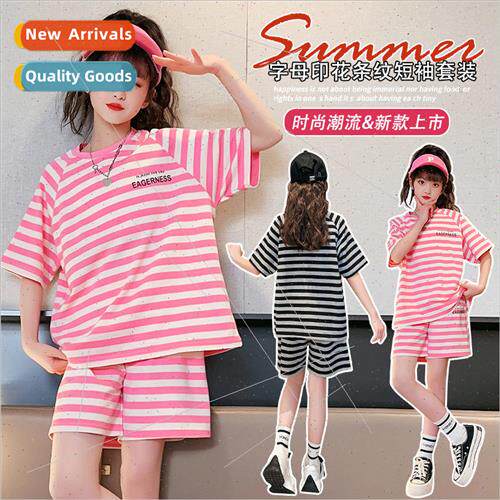 Girls summer sports suit fashionable fashionable girls strip