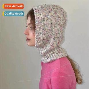 designer mixed cap balaclava the knitted Korean color