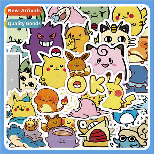 60 Pokemon stickers cute Q  of Pikachu decorative phone case
