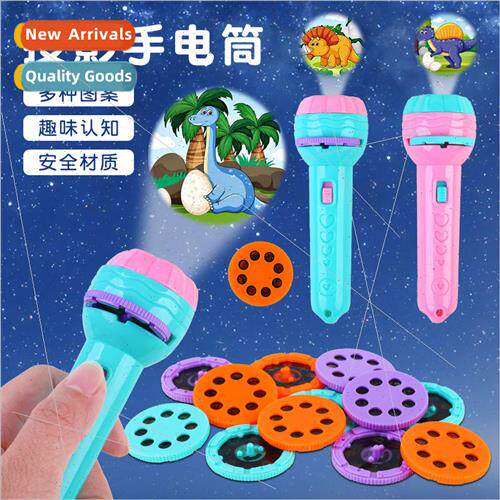 Cartoon light-emitting projection animal flashlight kinderga
