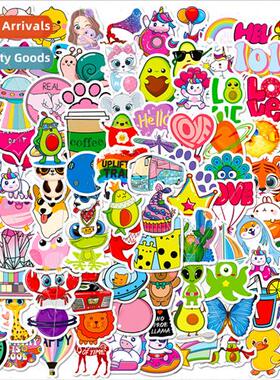 100 small size 4cm gramophone childrens cartoon multi- doodl