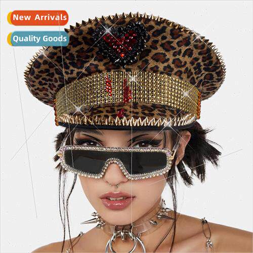che new retro fashion decoration leopard peach heart navy ha