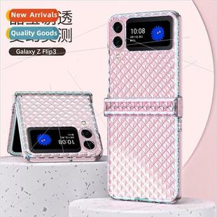 Flip3 folding plating Galaxy transp case phone 适用 screen