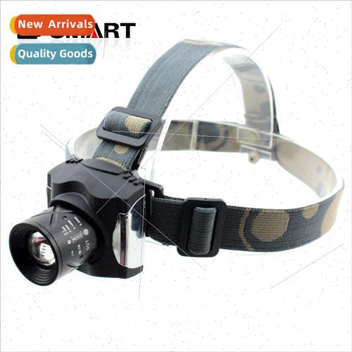 flashlight led strong light rechargeable flashlight headlamp图片