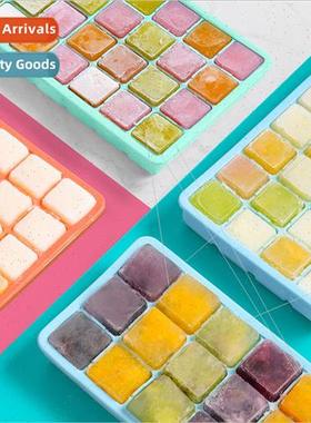 Ice compartment frozen silicone ice cube mold with lid ice b