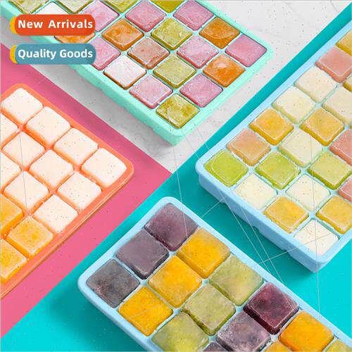 Ice compartment frozen silicone ice cube mold with lid ice b