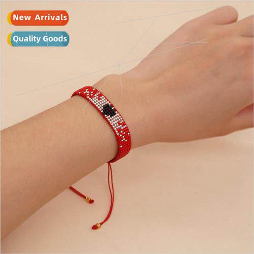 2023 Spring New Fashion Pixel Style Gold and lver Rice Beads