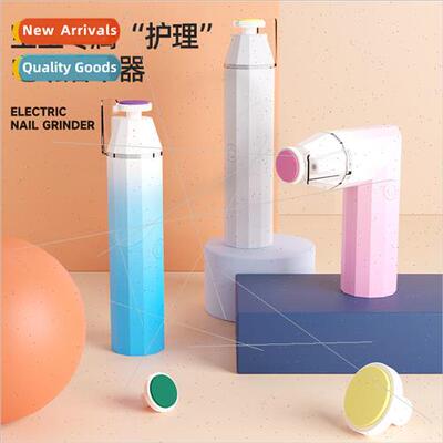 New led light electric nail grinder portable usb rechargeabl